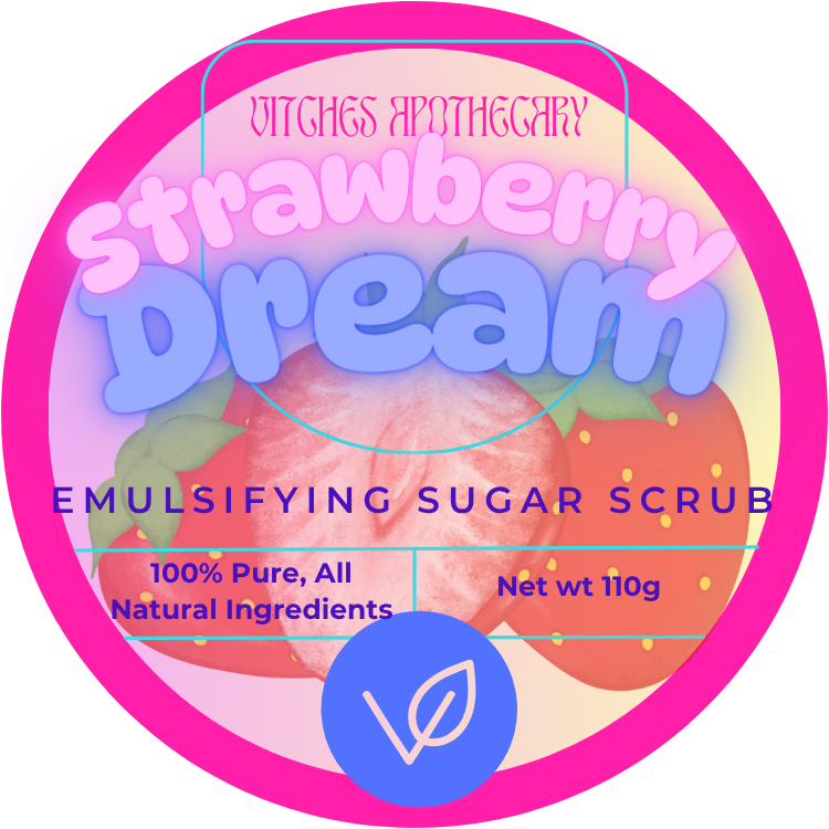 Vitches Apothecary Vegan Emulsifying Sugar Scrub - Creamy Exfoliant