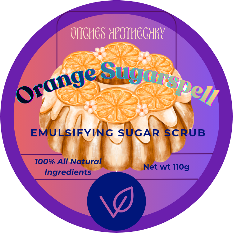 Vitches Apothecary Vegan Emulsifying Sugar Scrub - Creamy Exfoliant