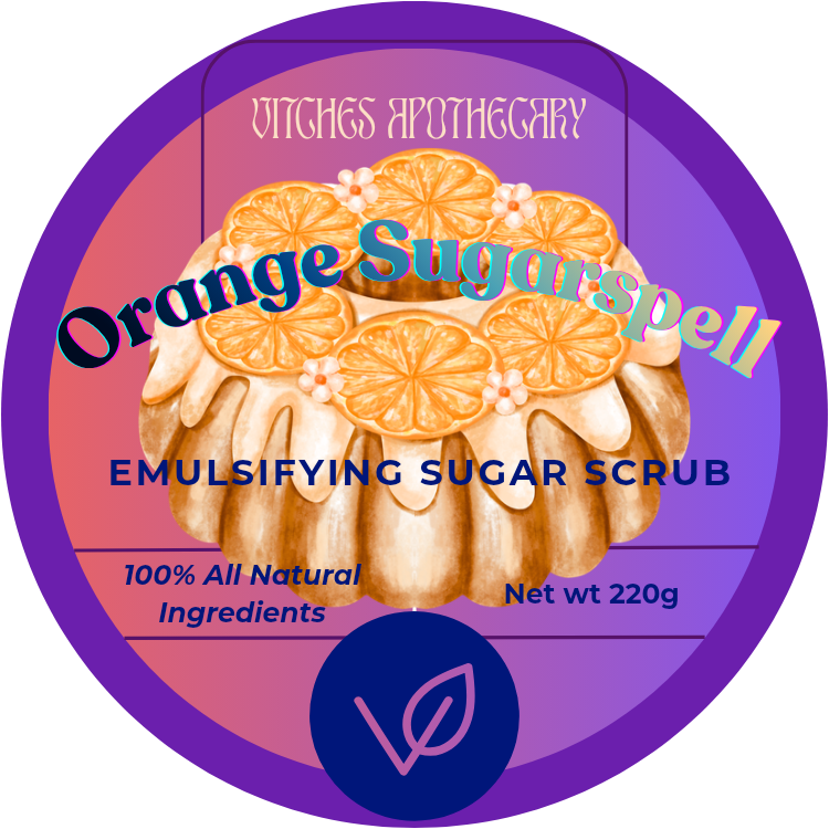 Vitches Apothecary Vegan Emulsifying Sugar Scrub - Creamy Exfoliant